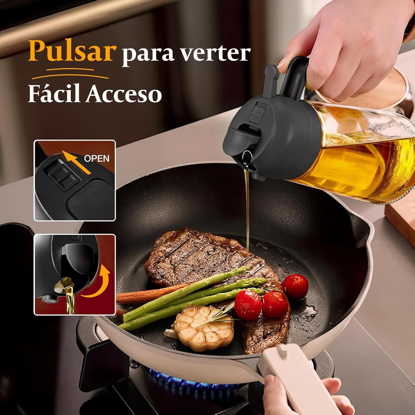 Dispensador de aceite 2 en 1 Dosify