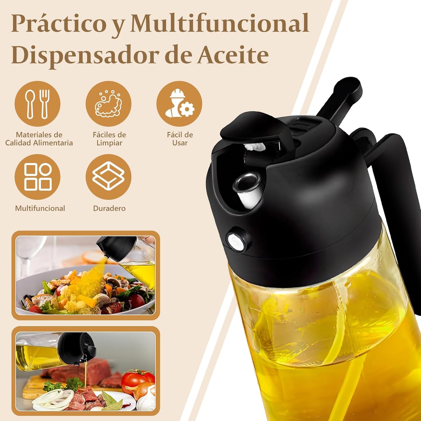 Dispensador de aceite 2 en 1 - Dosify